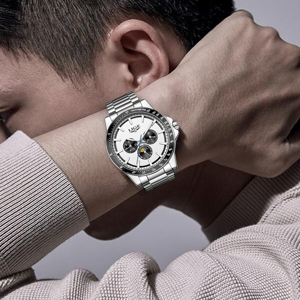 LIGE brand luxury watches mens – Smartwatch Branded Watches For Men recenzja i cena