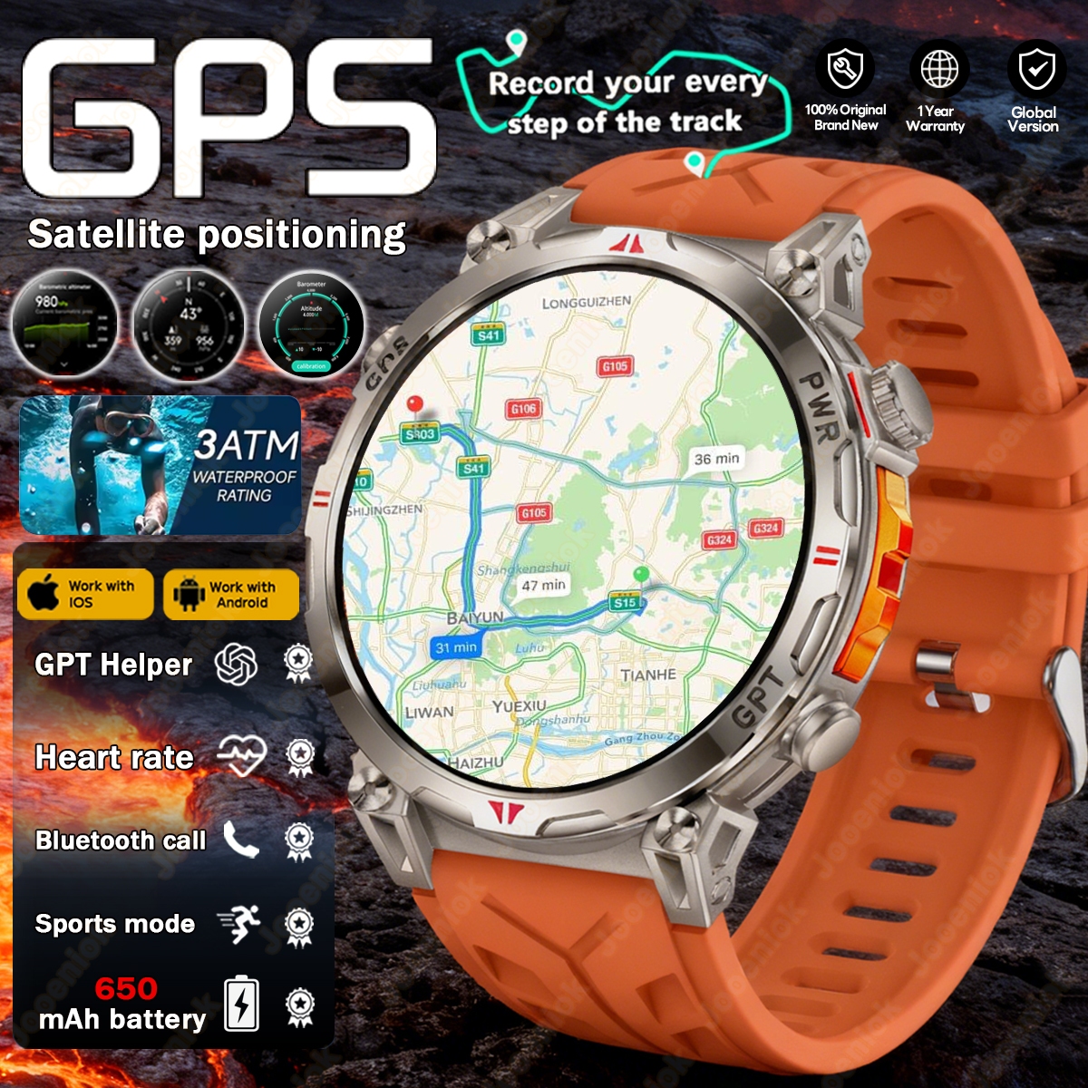 New Professional GPS Sports Sm – Smartwatch Running Watches For Men recenzja i cena