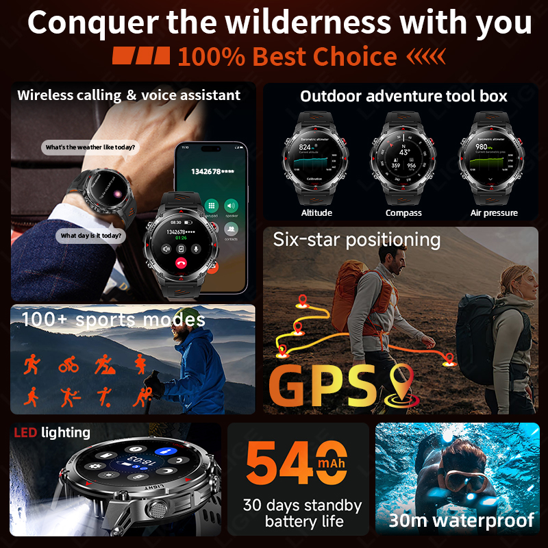 LIGE New Professional GPS Spor – Smartwatch Running Watches For Men recenzja i cena