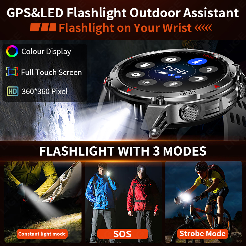 LIGE New Professional GPS Spor – Smartwatch Running Watches For Men recenzja i cena