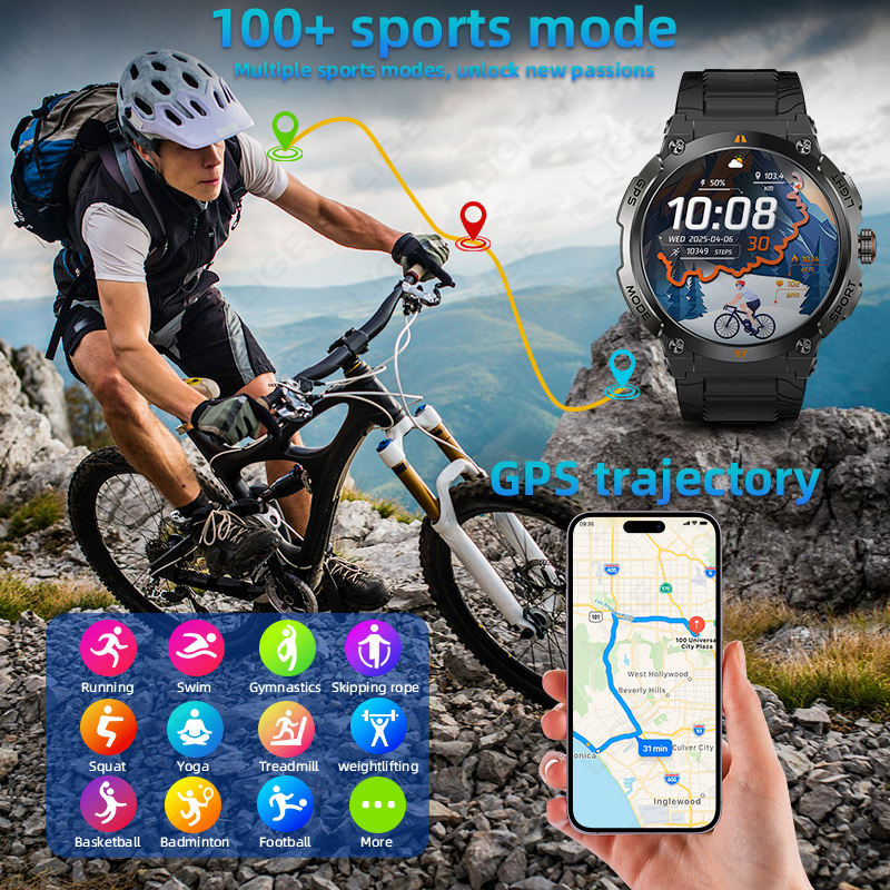 LIGE New Professional GPS Spor – Smartwatch Running Watches For Men recenzja i cena