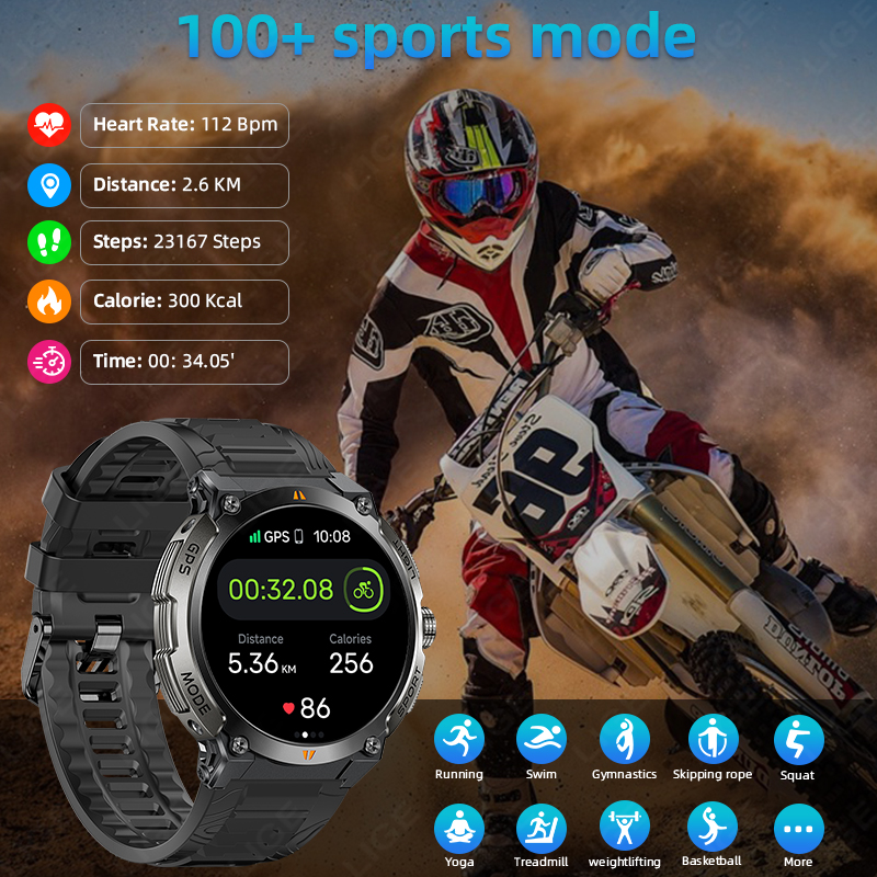 LIGE New Professional GPS Spor – Smartwatch Running Watches For Men recenzja i cena