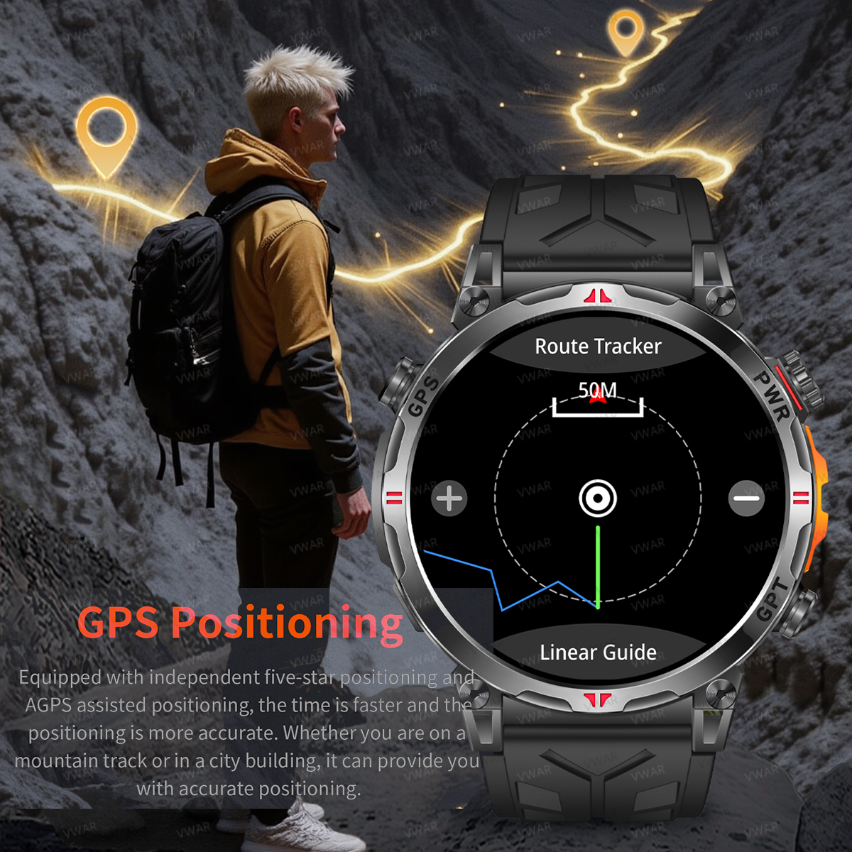VWAR Air5 Ultra GPS Smartwatch – Watch Vs Amazfit recenzja i cena
